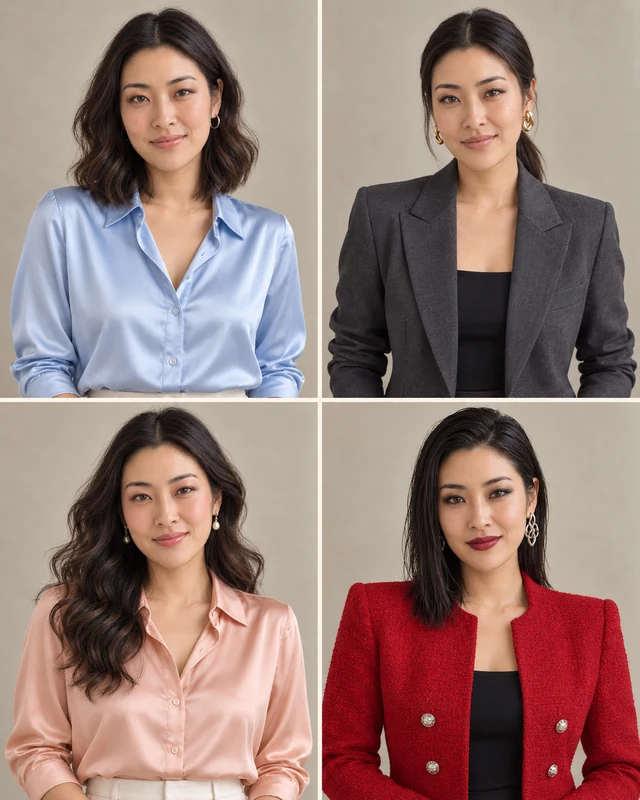 One photo. Four complete looks.