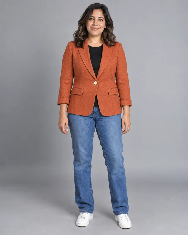 Try the linen blazer.