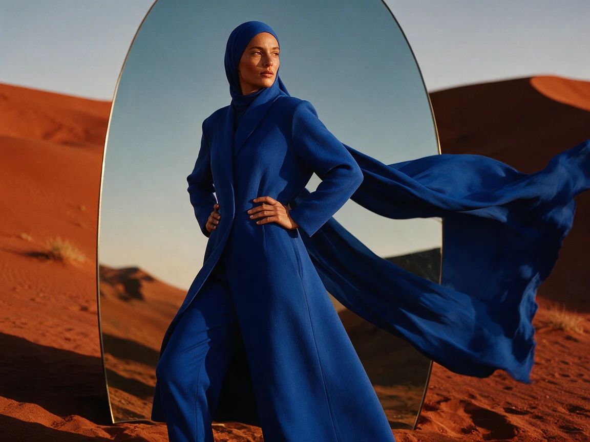 Seedream 5.0 Pro · Blue against the dunes